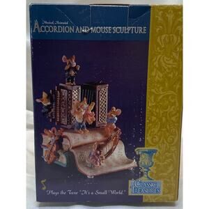 Classic Treasures Musical Animated Accordion & Mouse Sculpture.